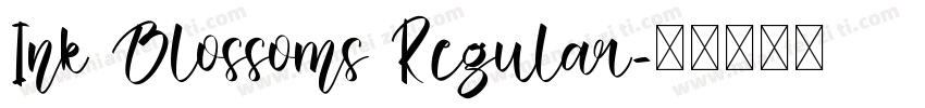 Ink Blossoms Regular字体转换